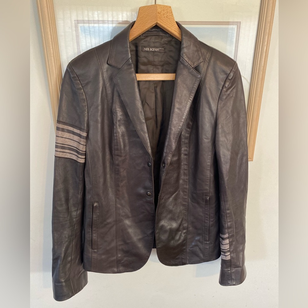 Neil Barrett Lambskin Leather Jacket